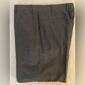 Zanella Made in Italy Gray Virgin Wool Flannel 'Devon' Pant Size 38